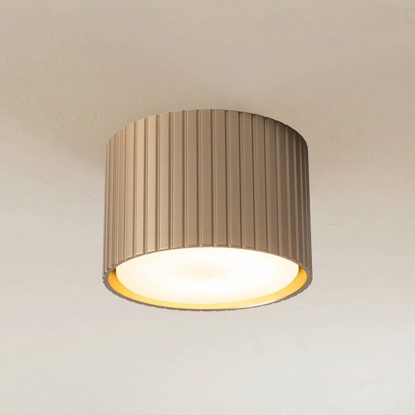 TK Lighting Stropné svietidlo Ferro, béžové, plastové, výška 6 cm, GX53, Krémová / jantárovo žltá, Obývacia izba / jedáleň, Plast, Moderný, Závesné svietidlo