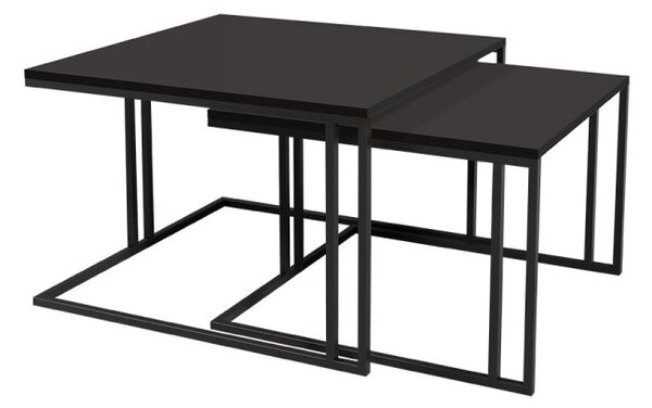 Mirjan24 Set dvoch konferenčných stolíkov Froyw, Farba: Čierna/čierny molet 5903211310515