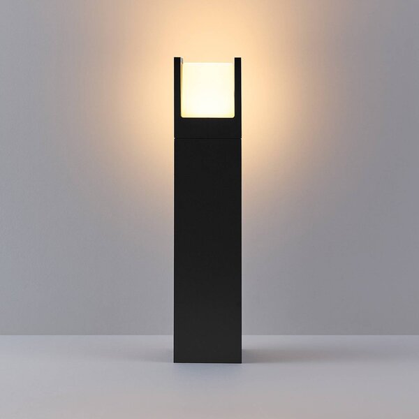 Molto Luce Chodníkové LED svetlo FYNN-U, výška 45 cm, antracitová, IP65,, Čierna, Hliník, Moderný, Osvetlenie príjazdovej cesty