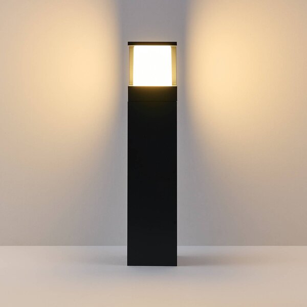 Molto Luce Chodníkové LED svetlo FYNN-Y, výška 45 cm, antracitová farba, IP65,, Čierna, Hliník, Moderný, Osvetlenie príjazdovej cesty