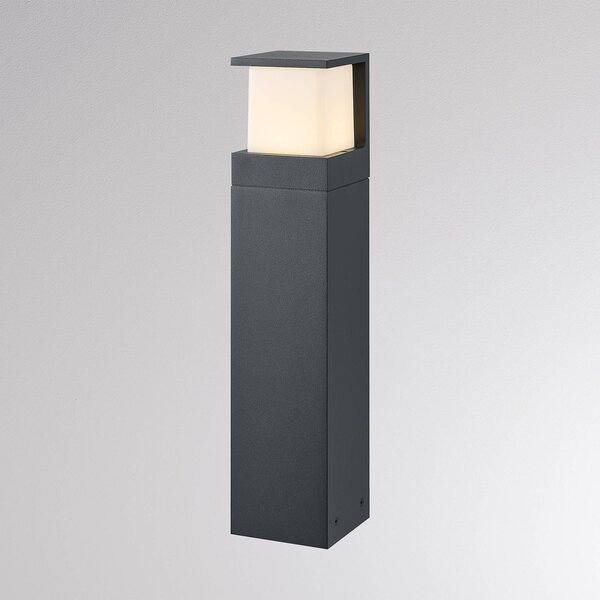 Molto Luce Chodníkové LED svetlo FYNN-Y, výška 45 cm, antracitová farba, IP65,, Čierna, Hliník, Moderný, Osvetlenie príjazdovej cesty