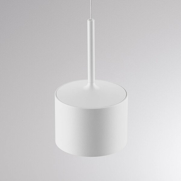 Molto Luce LED závesné svietidlo MAG MINI, biele, Ø 9 cm, stmievateľné, kovové, Biela / opálová, Obývacia izba / jedáleň, Hliník, Moderný, Závesné svietidlo