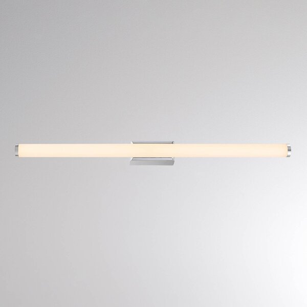 LED nástenné svetlo VINA M, chrómová farba, šírka 60 cm, IP44,, Chrómová / strieborná, Kúpeľňa, Hliník, Moderný
