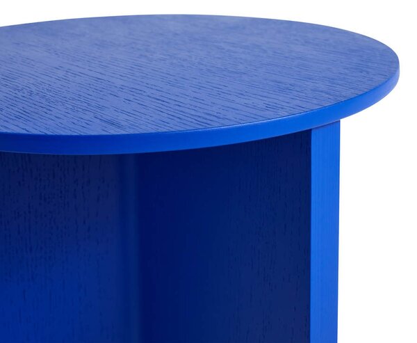 HAY Stolík Slit Wood high, vivid blue