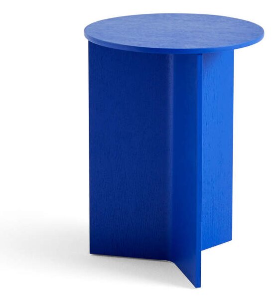 HAY Stolík Slit Wood high, vivid blue