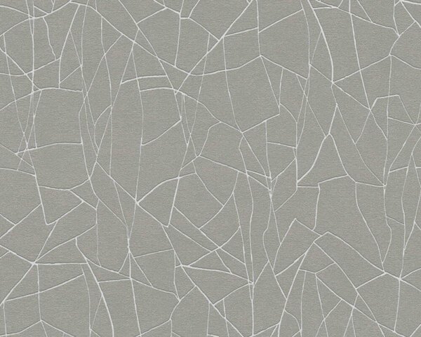 A.S. Création | Vliesová tapeta na stenu French Affair 39934-3 | 0,53 x 10,05 m | šedá, metalická