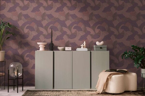 A.S. Création | Vliesová tapeta na stenu French Affair 39935-2 | 0,53 x 10,05 m | fialová, vínová, ružová