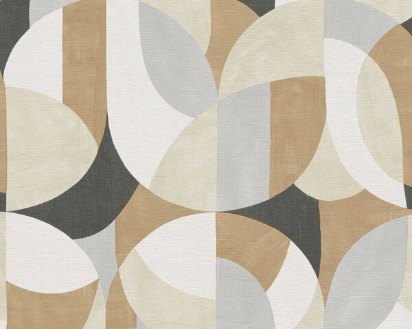 A.S. Création | Vliesová tapeta na stenu French Affair 39932-1 | 0,53 x 10,05 m | krémová, béžová, šedá, hnedá, čierna