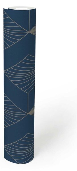 A.S. Création | Vliesová tapeta na stenu French Affair 36710-2 | 0,53 x 10,05 m | modrá, zlatá