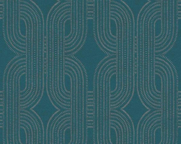 A.S. Création | Vliesová tapeta na stenu French Affair 39937-3 | 0,53 x 10,05 m | vining ivy, metalická