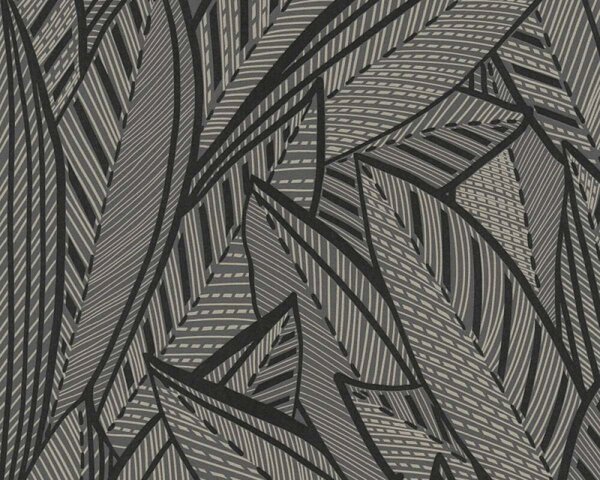 A.S. Création | Vliesová tapeta na stenu French Affair 39933-4 | 0,53 x 10,05 m | čierna, šedá