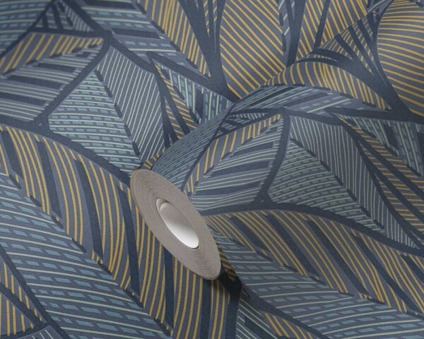 A.S. Création | Vliesová tapeta na stenu French Affair 39933-5 | 0,53 x 10,05 m | modrá, žltá