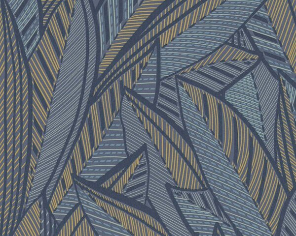 A.S. Création | Vliesová tapeta na stenu French Affair 39933-5 | 0,53 x 10,05 m | modrá, žltá