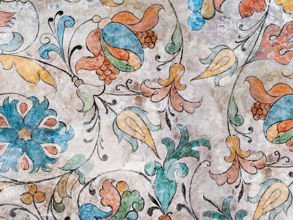 DIMEX | Plexisklo za kuchynskú linku PGT-08060-212 | 80 x 60 cm Kvetinová talianska freska