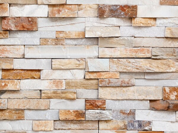 DIMEX | Plexisklo za kuchynskú linku PGT-08060-303 | 80 x 60 cm Prírodný kamenný múr