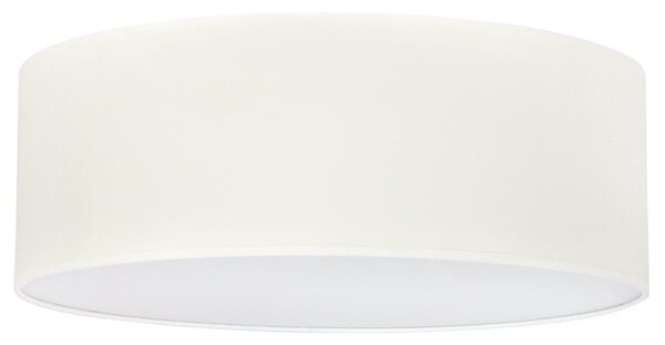 Stropné svietidlo Gaja, 1x krémové textilné tienidlo, (biele plexisklo), (fi 40cm)