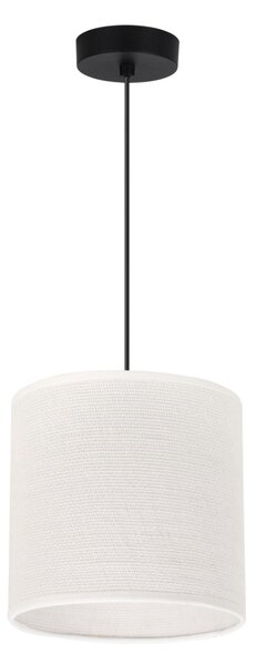 Závesné svietidlo Juta, 1x biele jutové tienidlo, (fi 15cm), b