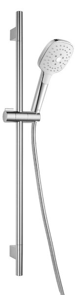 Kielle Vega - Set sprchovej hlavice, tyče a hadice, chróm/biela 20418SE0