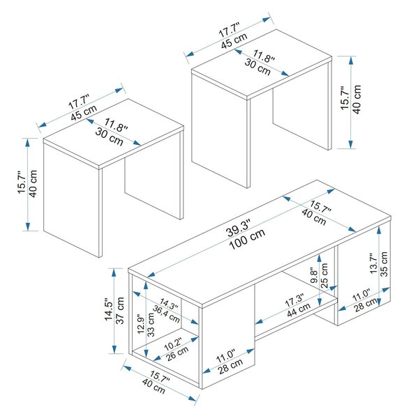NovýNábytok.sk Konferenčný stolík Santipa (borovica atlantická + béžová). Akcia -22%. Vlastná spoľahlivá doprava až k Vám domov. 1107669