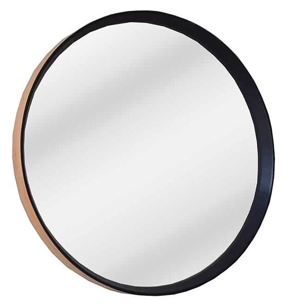 Dizajnové nástenné zrkadlo Rotterdam 70 cm čierne