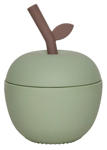 Detský silikónový hrnček Green Apple