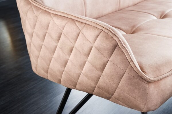 Dizajnová lavica Euphoria 160cm zamat champagne