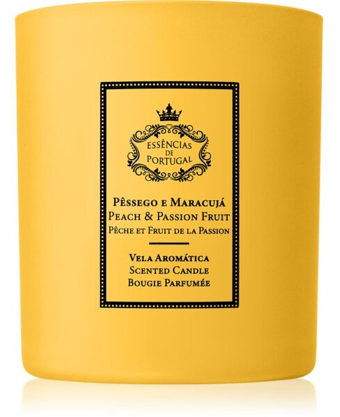 Essencias de Portugal + Saudade Natura Peach & Passion Fruit vonná sviečka 180 g