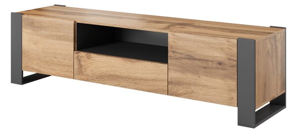 TV STOLÍK MADEIRA DUB WOTAN + ANTRACIT 180 cm