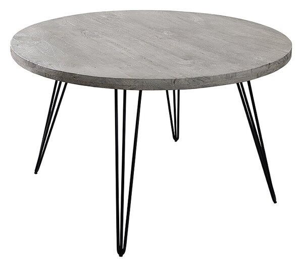 Dizajnový jedálenský stôl Shayla 80 cm sivé mango