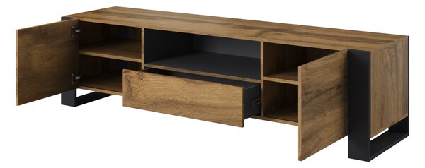 TV STOLÍK MADEIRA DUB WOTAN + ANTRACIT 180 cm