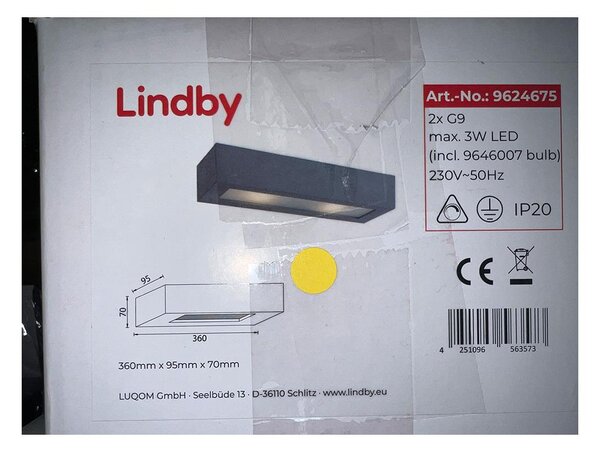 Lindby Lindby - Nástenné svietidlo NELLIE 2xG9/5W/230V LW0986 + záruka 3 roky zadarmo