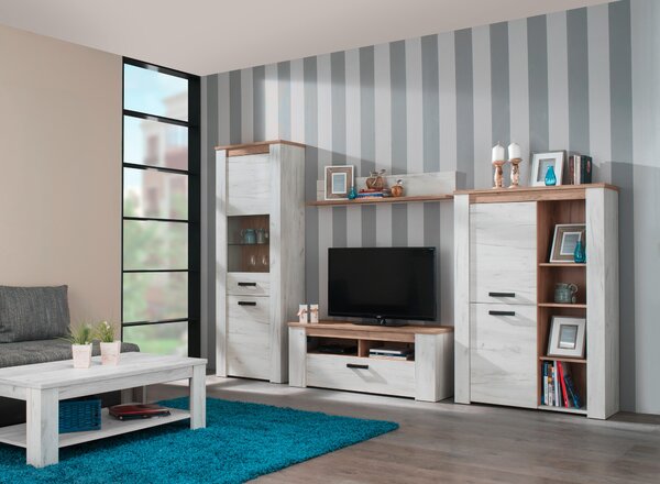 KONFERENČNÝ STOLÍK, farba strieborného duba, kompozitné drevo, 120/41,5/60 cm Carryhome - Stolíky do obývačky