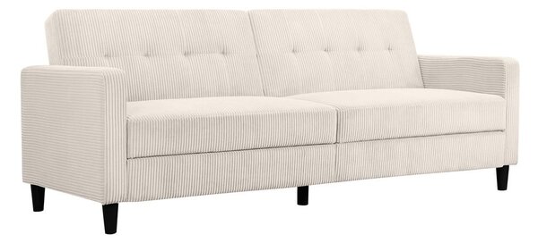 Biela menčestrová rozkladacia pohovka 82 cm Hartford – Støraa