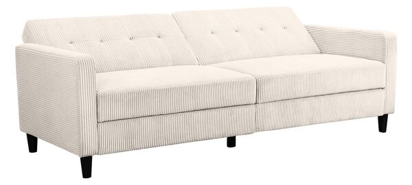 Biela menčestrová rozkladacia pohovka 82 cm Hartford – Støraa