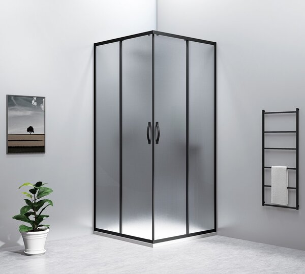 Gelco Gelco, SIGMA SIMPLY BLACK štvorcová sprchová zástena 800x800 mm, rohový vstup, číre sklo, GS2180BGS2180B