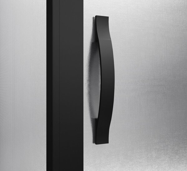 Gelco Gelco, SIGMA SIMPLY BLACK sprchové dvere posuvné pre rohový vstup 900 mm, sklo BRICK, GS2490B