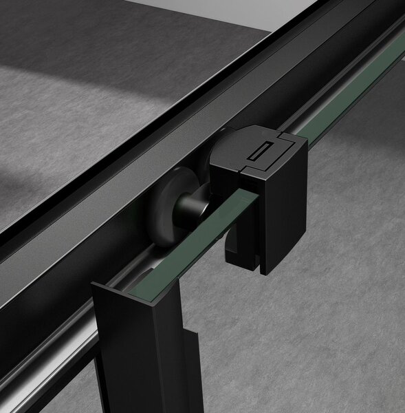 Gelco Gelco, SIGMA SIMPLY BLACK sprchové dvere posuvné pre rohový vstup 900 mm, sklo BRICK, GS2490B