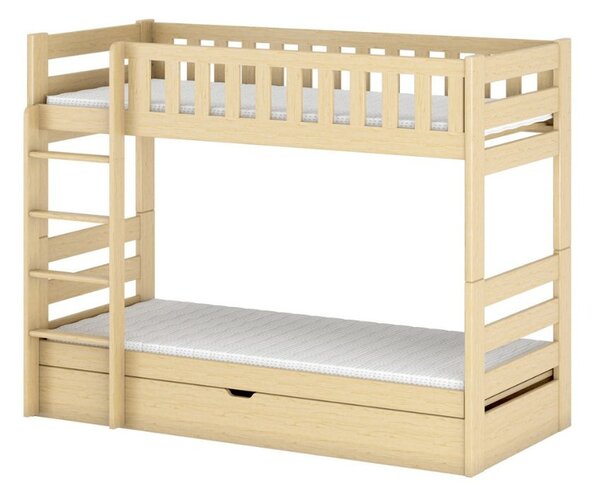 Detská poschodová posteľ ALLA - 80x200, borovica
