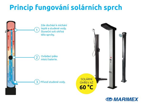Marimex | Solárna sprcha DUO 40 l, hliníková | 10992150