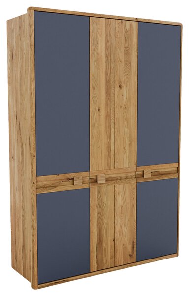 ŠATNÍKOVÁ SKRIŇA, divoký dub, antracitová, dub artisan, divoký dub, 156,4/225/58 cm Linea Natura - Skrine