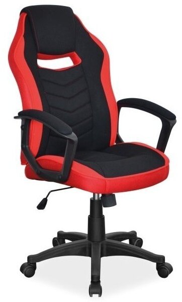 Kancelárska stolička ELIDA - čierna / červená