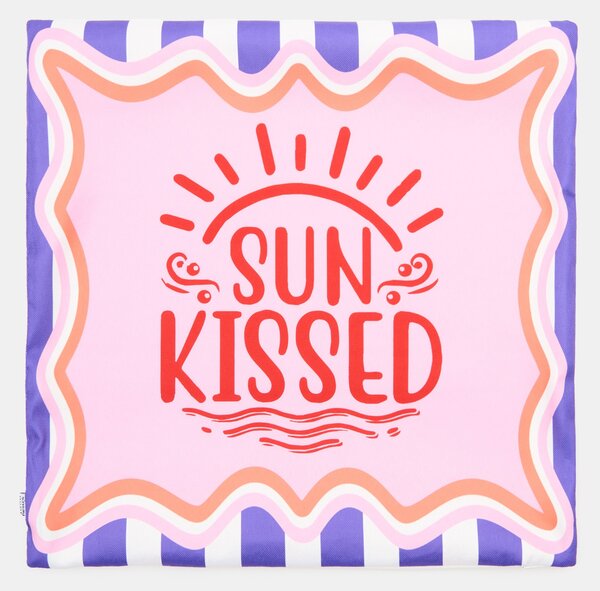 Sinsay - Dekoratívny vankúš s nápisom Sun Kissed - pastelová ružová