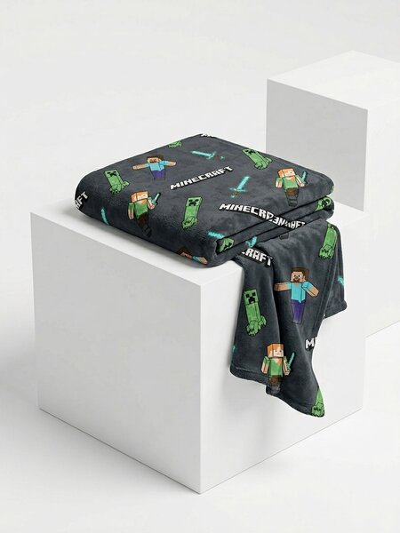 Sinsay - Deka Minecraft - tmavosivá