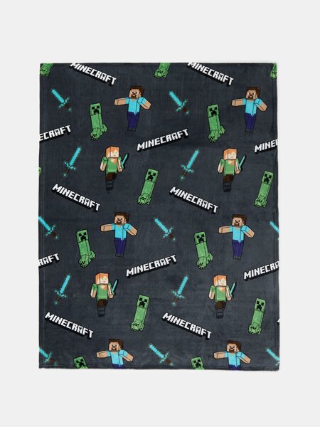 Sinsay - Deka Minecraft - tmavosivá