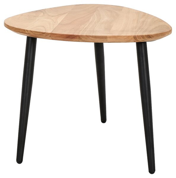 SADA KONFERENČNÝCH STOLÍKOV, čierna, farba akácie, drevo, kov, 74/68/45 cm Carryhome - Stolíky do obývačky