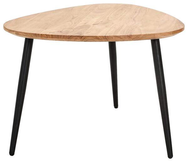 SADA KONFERENČNÝCH STOLÍKOV, čierna, farba akácie, drevo, kov, 74/68/45 cm Carryhome - Stolíky do obývačky