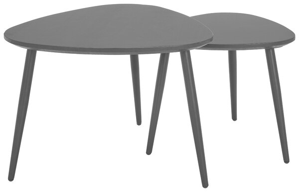 SADA KONFERENČNÝCH STOLÍKOV, čierna, drevo, kov, 74/68/45 cm Carryhome - Stolíky do obývačky