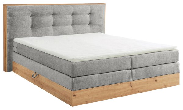BOXSPRINGOVÁ POSTEĽ, 180/200 cm, svetlosivá Livetastic - Online Only spálne, Online Only