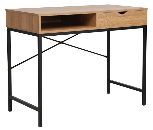 Písací stôl ADARE - dub / čierny