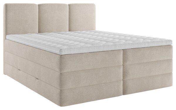 BOXSPRINGOVÁ POSTEĽ, 180/200 cm, krémová MID.YOU - Online Only spálne, Online Only